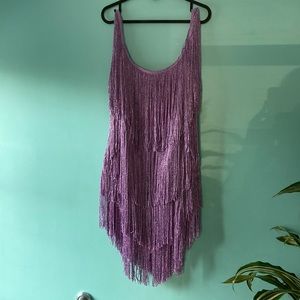 Size large Pretty Tina purple sparkle dress